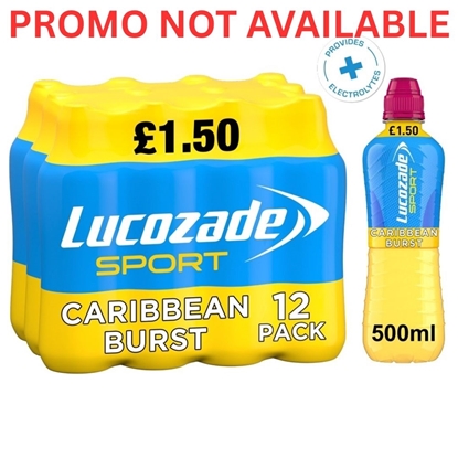 Picture of PM £1.50 LUCOZADE SPORT CARIBBEAN 500ML X 12 