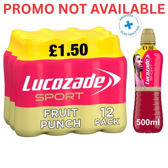 Picture of PM £1.50 LUCOZADE SPORT FRUIT PUNCH 500ML X12