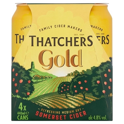 Picture of THATCHERS GOLD 440ML 4PK X 6