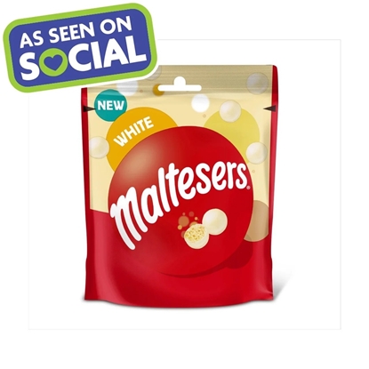 Picture of MALTESERS WHITE POUCH 74G X 8