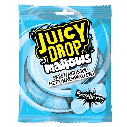 Picture of BAZOOKA JUICY DROP FIZZY MALLOWS RASP 100G X 20