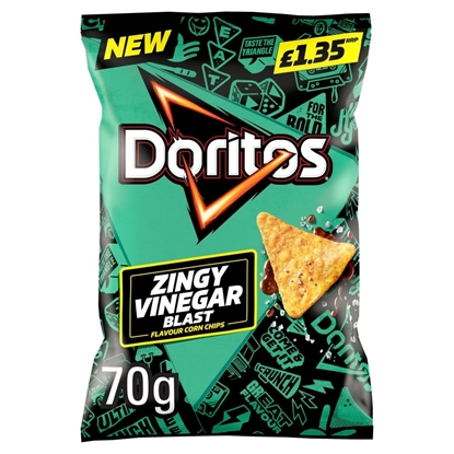Picture of PM £1.35 DORITOS SALT AND VINEGAR 70G X 18