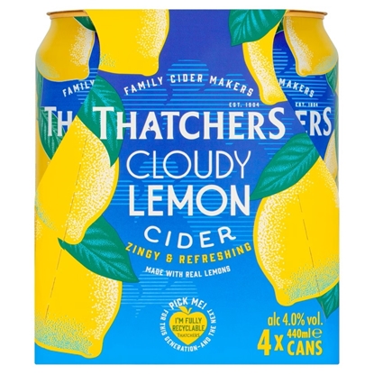 Picture of THATCHERS LEMON CANS 4PK X440ML X 6