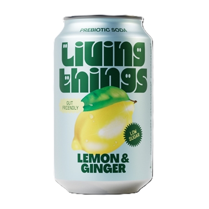 Picture of LIVING THINGS LEMON & GINGER CANS X 12