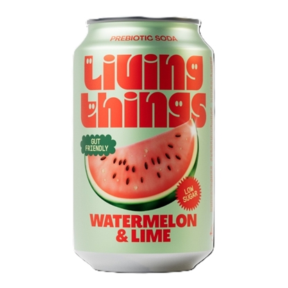 Picture of LIVING THINGS WATERMELON & LIME CANS X 12