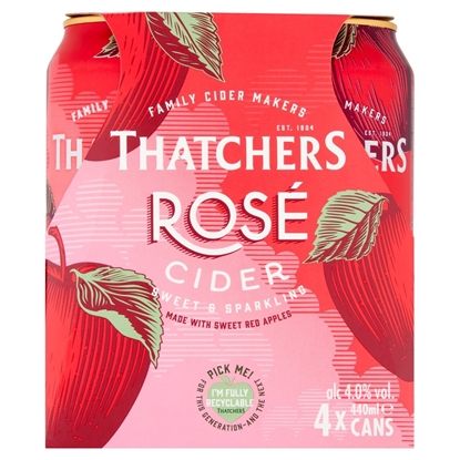 Picture of THATCHERS *ROSE* CANS 440ML 4PK X 6