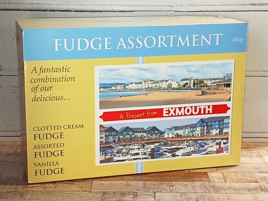 Picture of FUDGE ASSORTMENT POSTCARD EXMOUTH 450G X 8