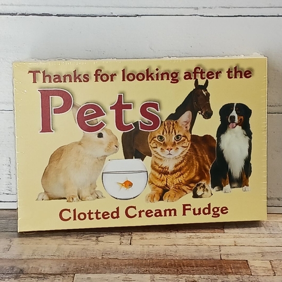 Picture of THANKS FOR LOOKING AFTER THE PET CL.CRM FUDGE 150G