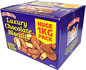 Picture of *SINGLE* LUXURY CHOC BROKEN BISCUIT ASST 1KG X 1