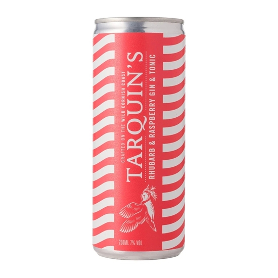 Picture of TARQUINS RHUBARB & RASP GIN & TONIC 250ml x 12