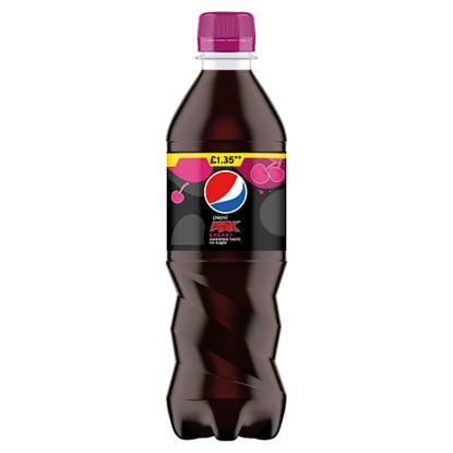 Picture of PM £1.35 PEPSI MAX CHERRY BOTTLE 500ML x 12