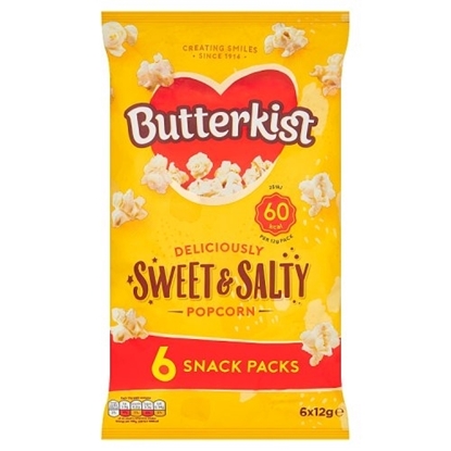 Picture of BUTTERKIST SWEET & SALTED 6PK 72G X 8