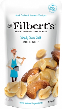 Picture of FILBERTS SIMPLY SEA SALT MIXED NUTS 100G X 12