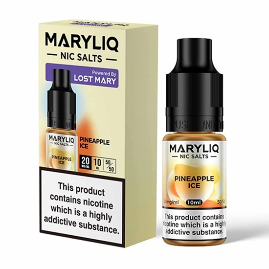 Picture of MARYLIQ PINEAPPLE ICE NIC SALT 20MG 10MLx10