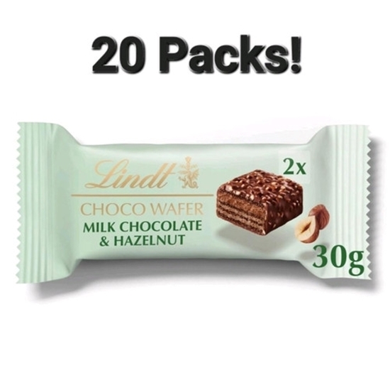 Picture of LINDT CHOCO WAFER MILK 30G X 20