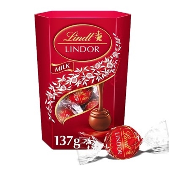 Picture of LINDOR MILK CORNET 137G X 8