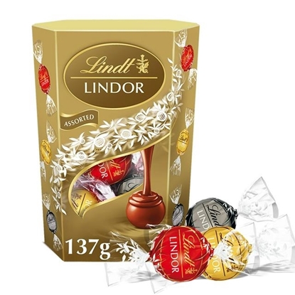 Picture of LINDOR ASSORTED CORNET 137G X 8