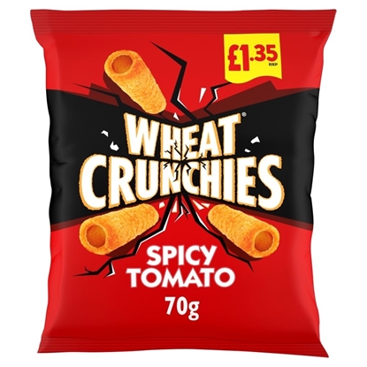 Picture of PM £1.35 WHEAT CRUNCHIES SPICY TOMATO 70G X 16