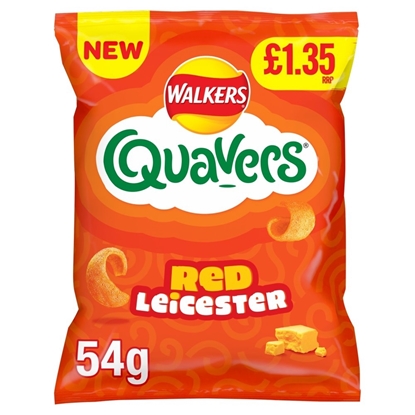 Picture of PM £1.35 QUAVERS RED LEICESTER 54G X 18