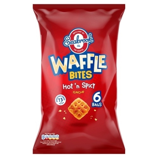 Picture of SEABROOK WAFFLE BITES HOT & SPICY 16G 6PK X 10
