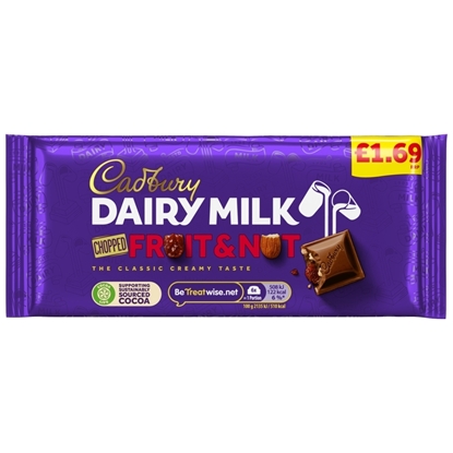 Picture of PM £1.69 CADBURY DAIRY MILK FRUIT & NUT 95G X 22 