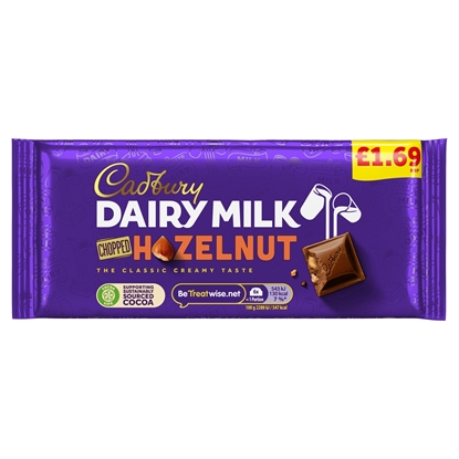 Picture of PM £1.69 CADBURY DAIRY MILK HAZELNUT 95Gx22 