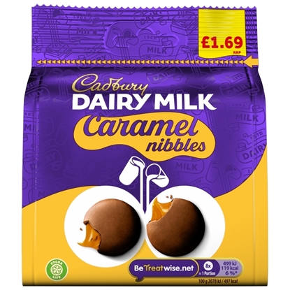 Picture of PM £1.69 CADBURY CARAMEL NIBBLES 85G X 10 