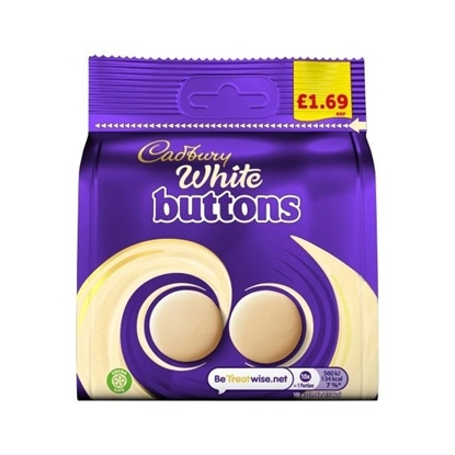Picture of PM £1.69 CADBURY WHITE BUTTONS 85g x 10 