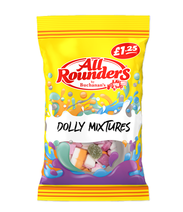 Picture of PM £1.25 ALL ROUNDERS DOLLY MIX 120G X 12