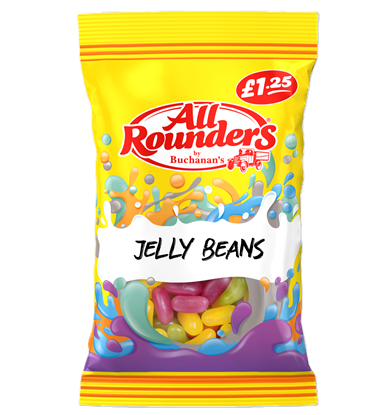 Picture of PM £1.25 ALL ROUNDERS JELLY BEANS 110G X 12