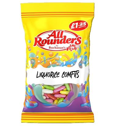 Picture of PM £1.25 ALL ROUNDERS LIQUORICE ASSORT 110G X 12
