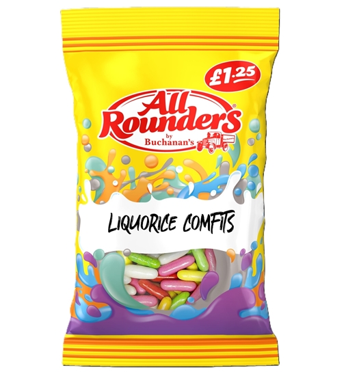 Picture of PM £1.25 ALL ROUNDERS LIQUORICE ASSORT 110G X 12