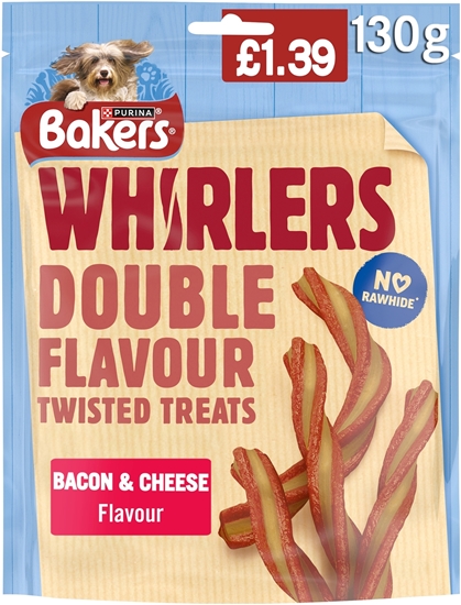 Picture of PM £1.39 BAKERS WHIRLERS BACON & CHEESE 130g x 6