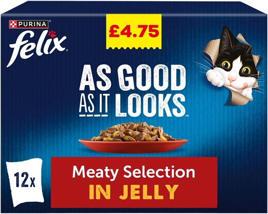 Picture of PM £4.75 FELIX AS GOOD AS MEATY MIX JELLY 85G 12x4