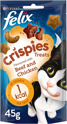 Picture of FELIX CRISPIES BEEF & CHICKEN 45g x 8
