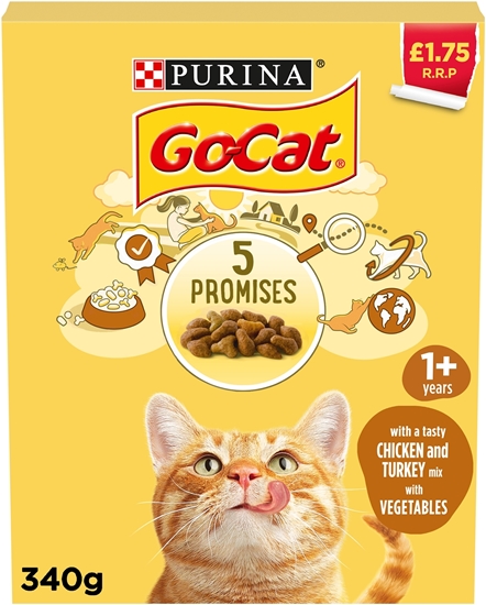 Picture of PM £1.75 GO CAT CHICK/TURK/VEG 340Gx6