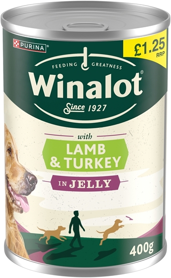 Picture of PM £1.25 WINALOT LAMB &TURKEY IN JELLY 400G x12