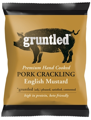 Picture of GRUNTLED PORK CRACKLING ENG MUSTARD 35G X 20