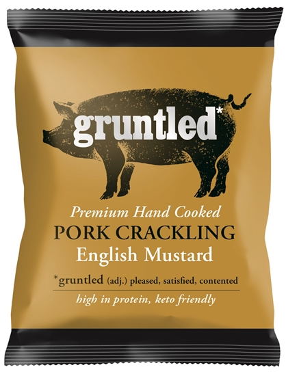 Picture of GRUNTLED PORK CRACKLING ENG MUSTARD 35G X 20