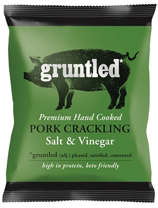 Picture of GRUNTLED PORK CRACKLING SALT & VINEGAR 35G X 20
