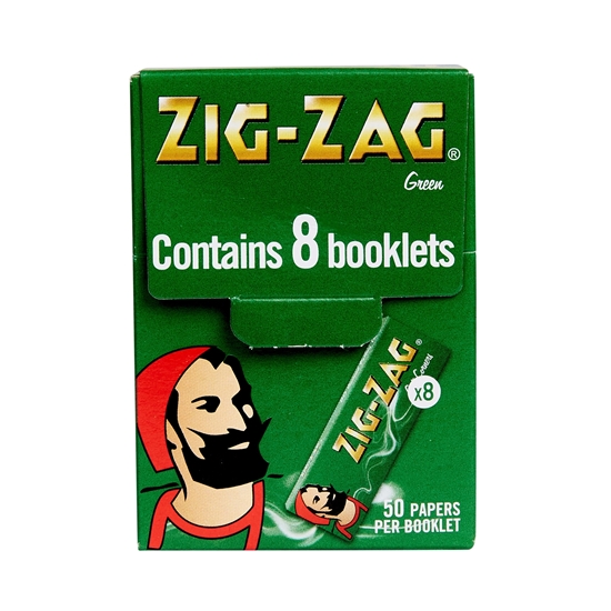 Picture of ZIG ZAG GREEN PAPERS MULTI PACK 8PK X 10