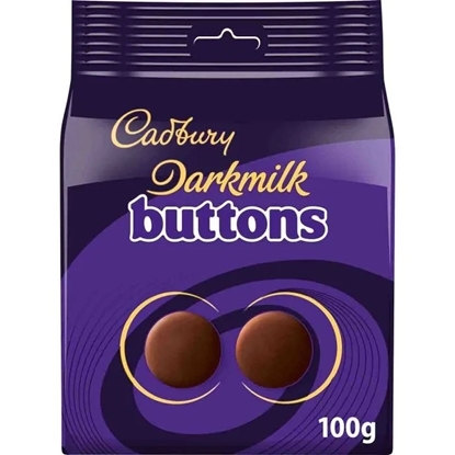 Picture of CADBURY **DARK** MILK BUTTONS POUCH 100G X 10