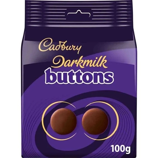 Picture of CADBURY **DARK** MILK BUTTONS POUCH 100G X 10