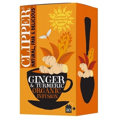 Picture of CLIPPER GINGER AND TURMERIC ENV & TAG  TEA X 20