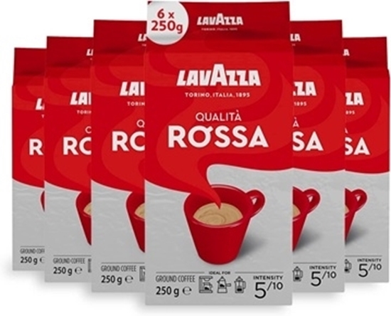 Picture of PM £6.75 LAVAZZA QUALITA ROSSA PACK 250G X 6 