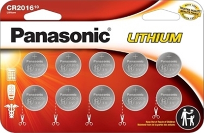 Picture of PANASONIC KEY FOB BATTERIES CR 2016 X 12