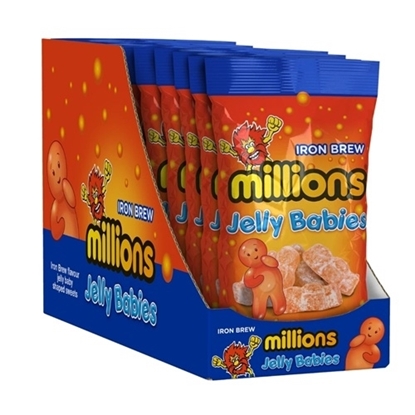 Picture of MILLIONS IRON BREW JELLY BABIES 150G X 10