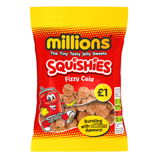 Picture of PM £1 MILLIONS SQUISHES FIZZY COLA 100G X 12